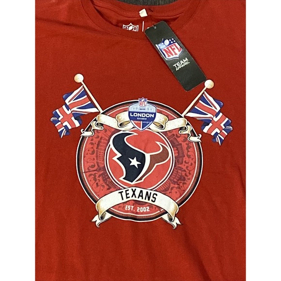 NEW Houston Texans NFL Team Apparel T-Shirt Mens Medium London Games Limited Ed - Picture 2 of 7